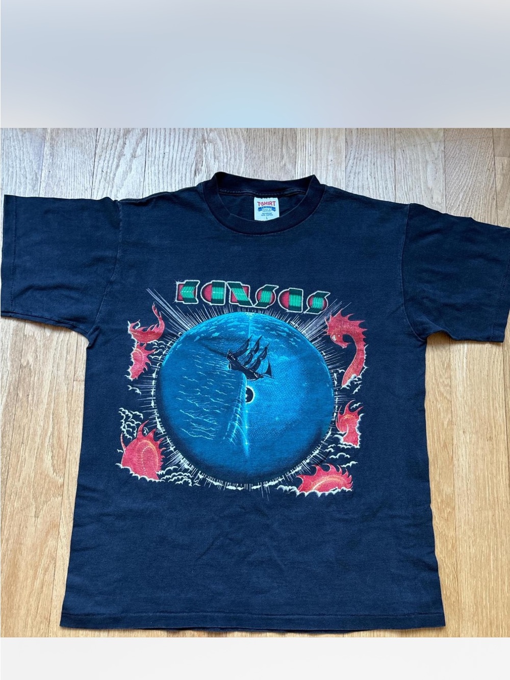 Vintage 90s Kansas Point Of Know Single Stitched Made In Usa Size Large
